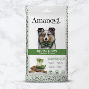 Amanova 7 x Dental Chews - Tandpleje til mellemstore & store hunde - 180 g