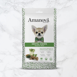 Amanova 7 x Dental Chews - Tandpleje til sm� &amp; mini hunde - 110 g
