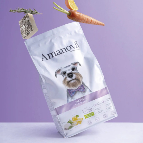 Amanova Delikat Fisk - Senior hundefoder - 2 kg