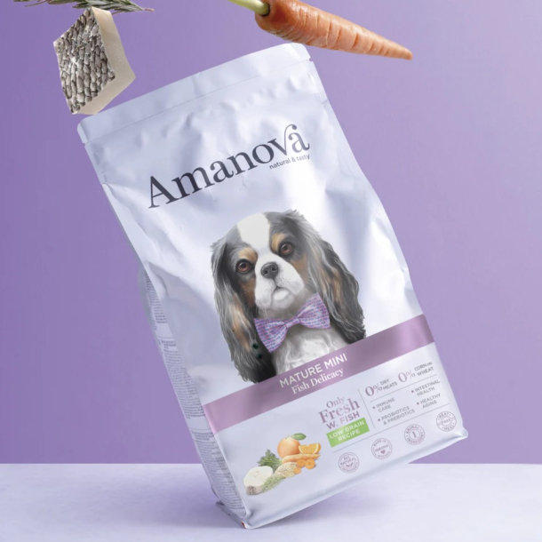 Amanova Delikat Fisk - Senior hundefoder til sm� hunde - 7 kg