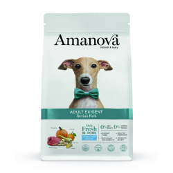 Amanova Iberico Gris - Kornfrit voksen hundefoder - 10 kg