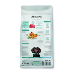 Amanova Iberico Gris - Kornfrit voksen hundefoder til sm� hunde - 7 kg