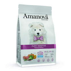 Amanova Luksus Laks Sensitive - Kornfrit hvalpefoder - 7 kg