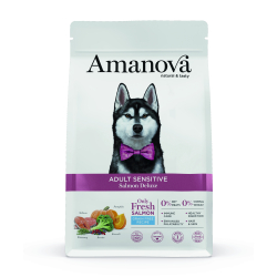 Amanova Luksus Laks Sensitive - Kornfrit voksen hundefoder - 10 kg