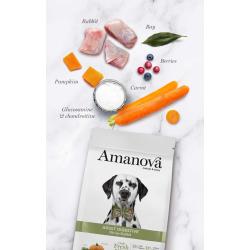 Amanova Sk�n Kanin - Kornfrit voksen hundefoder - 10 kg