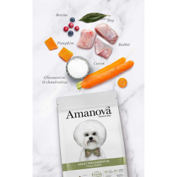 Amanova Sk�n Kanin - Kornfrit voksen hundefoder til sm� hunde - 2 kg