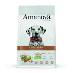 Amanova Uds�gt Kylling - Hvalpefoder til mellemstore hunde - 2 kg