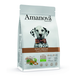 Amanova Uds�gt Kylling - Hvalpefoder til mellemstore hunde - 2 kg