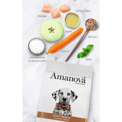 Amanova Uds�gt Kylling - Hvalpefoder til mellemstore hunde - 2 kg