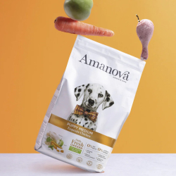 Amanova Uds�gt Kylling - Hvalpefoder til mellemstore hunde - 2 kg
