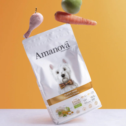 Amanova Uds�gt Kylling - Hvalpefoder til sm� hunde - 500 g