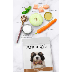 Amanova Uds�gt Kylling - Hvalpefoder til store hunde - 12 kg