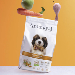 Amanova Uds�gt Kylling - Hvalpefoder til store hunde - 12 kg