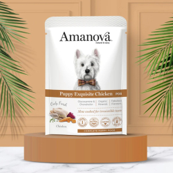 Amanova Uds�gt Kylling - Kornfrit v�dfoder til hvalpe - 300 g