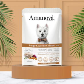 Amanova Uds�gt Kylling - Kornfrit v�dfoder til hvalpe - 300 g