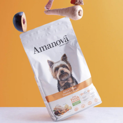 Amanova Uds�gt Kylling - Voksen hundefoder til sm� hunde - 7 kg