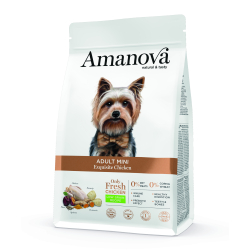 Amanova Uds�gt Kylling - Voksen hundefoder til sm� hunde - 2 kg