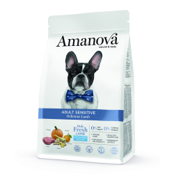Amanova Velsmagende Lam - Kornfrit voksen hundefoder - 10 kg