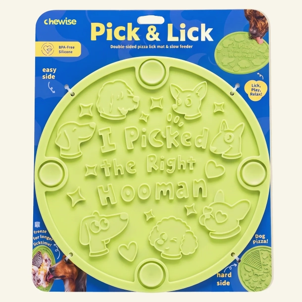 Chewise Pick &amp; Lick Dobbeltsidet Slikkem�tte - Gr�n