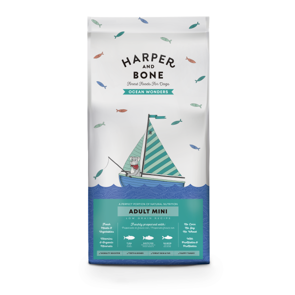 Haper &amp; Bone Ocean Wonders - Voksen hundefoder til sm� hunde - 2 kg