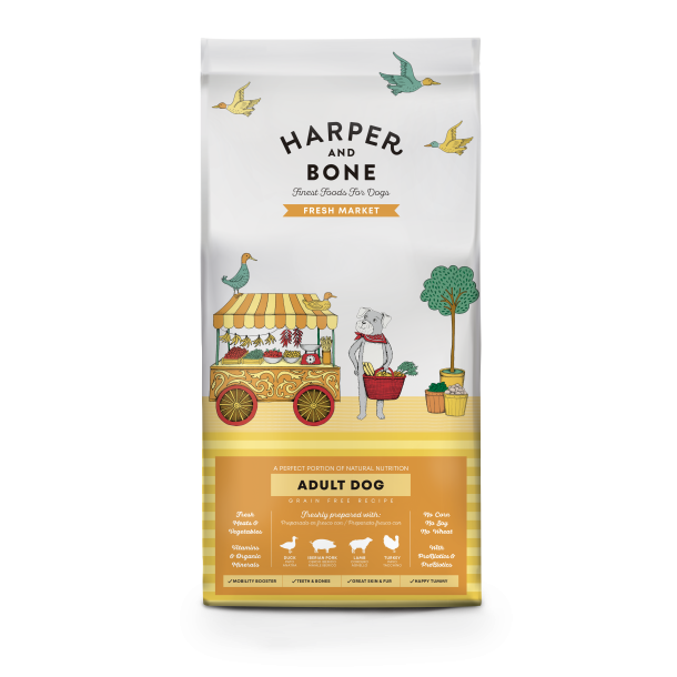 Haper &amp; Bone Fresh Market - Kornfrit voksen hundefoder - 2 kg