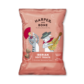 Harper & Bone Iberico Softies med Kylling, Laks og Tun - 90 g