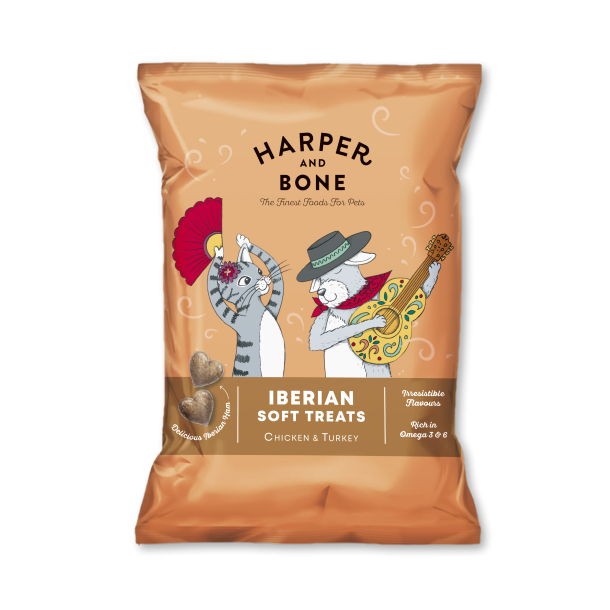 Harper &amp; Bone Iberico Softies med Kylling og Kalkun - 90 g