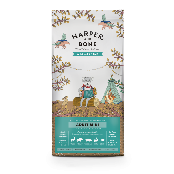 Kopi af Harper &amp; Bone Wild Mountain - Kornfrit voksen hundefoder til sm� hunde - 10 kg
