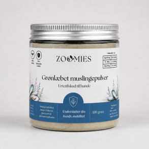 Zoomies - Gr�nl�bet muslingepulver - Underst�tter led og mobilitet - 100 g